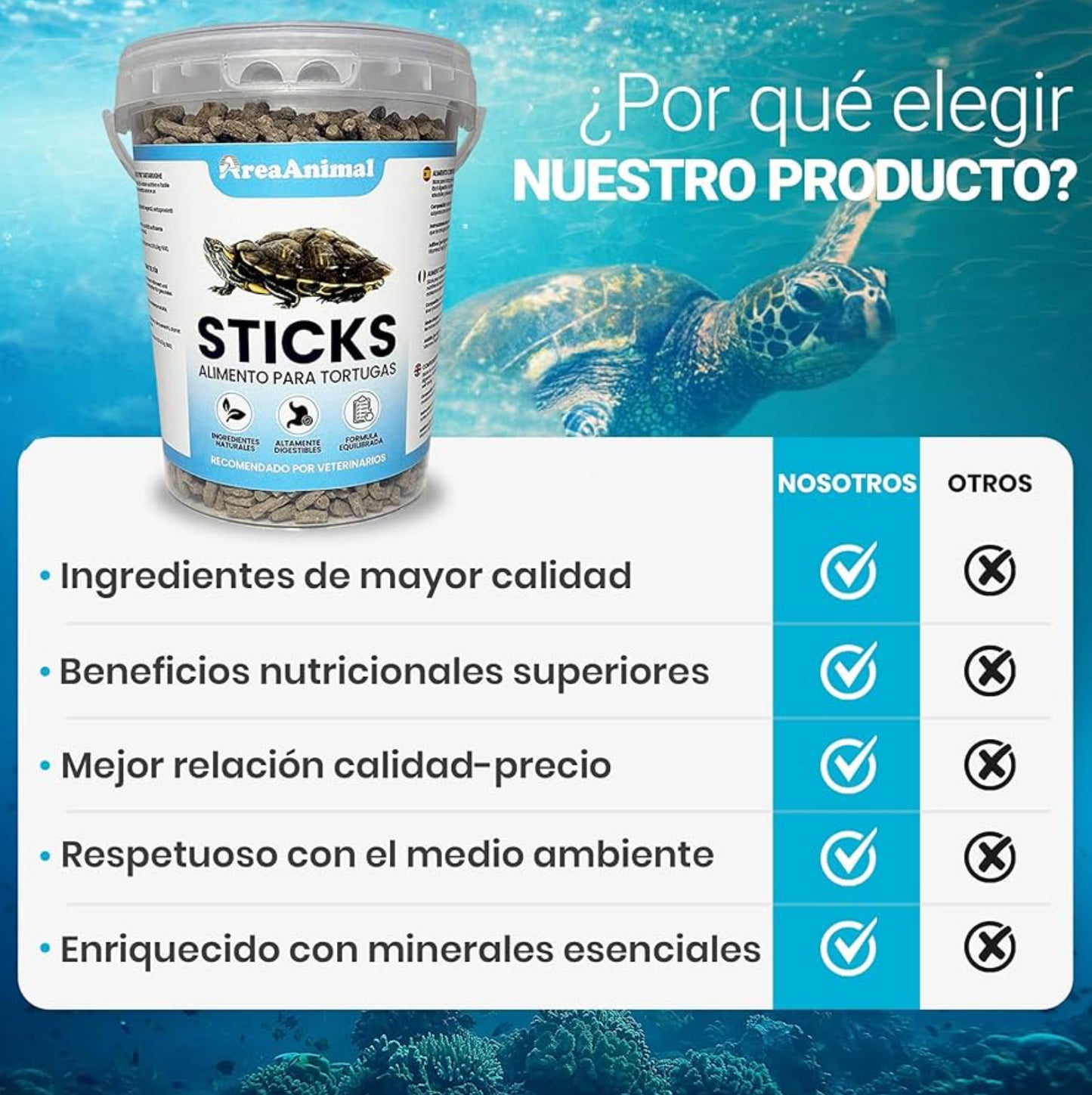 Comida Tortuga de agua 300G