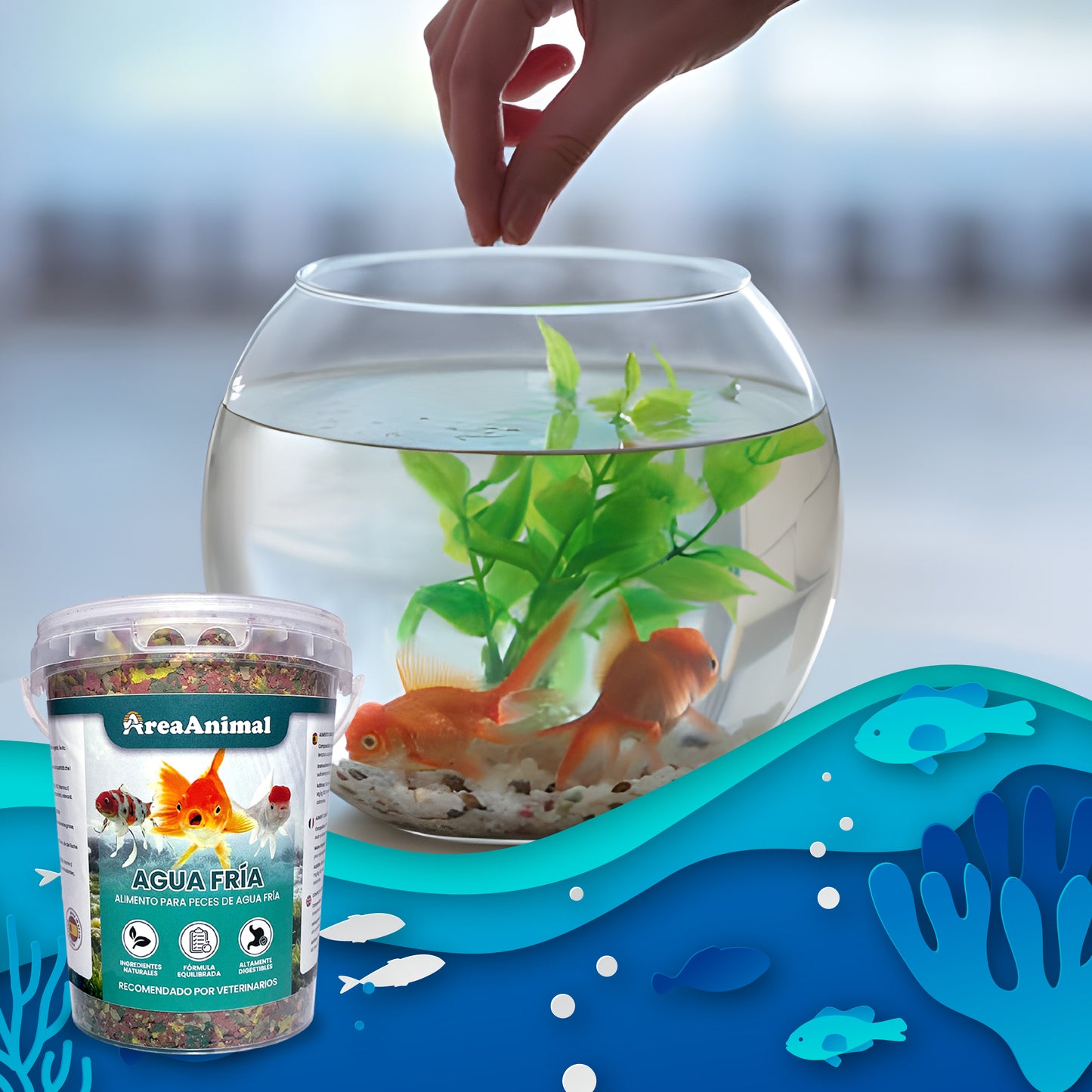 Comida para peces de agua fría