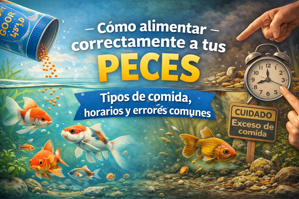 Cómo alimentar correctamente a tus peces: tipos de comida, horarios y errores comunes