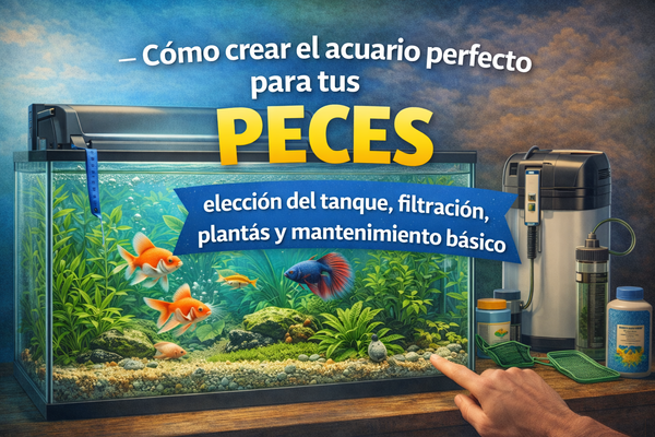 Cómo crear el acuario perfecto para tus peces: elección del tanque, filtración, plantas y mantenimiento básico