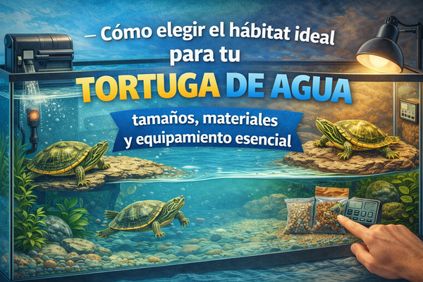 Cómo elegir el hábitat ideal para tu tortuga: tamaños, materiales y equipamiento esencial