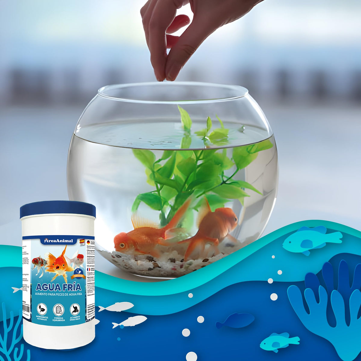 Escamas para Peces de Agua Fría · 160 g