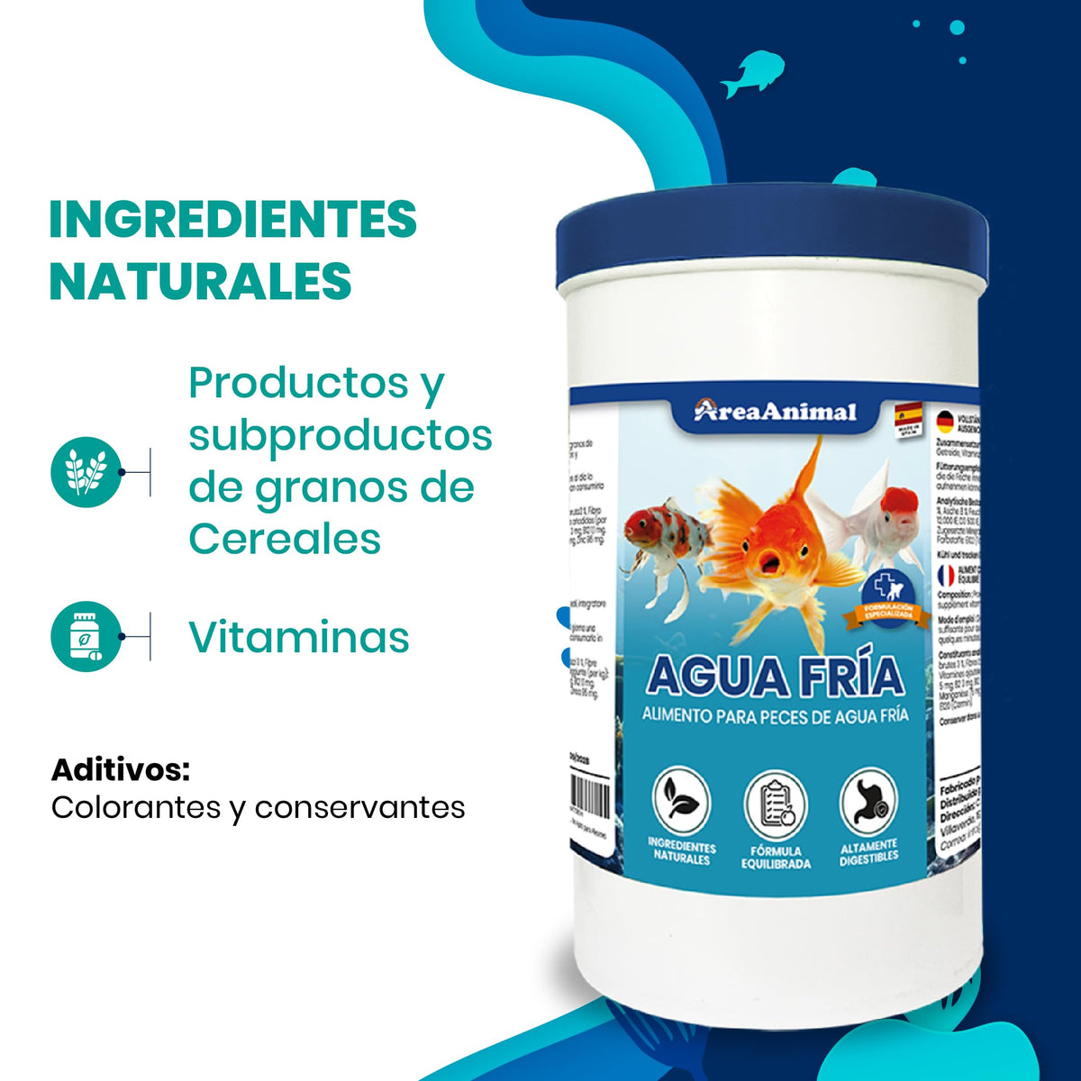 Escamas para Peces de Agua Fría · 160 g