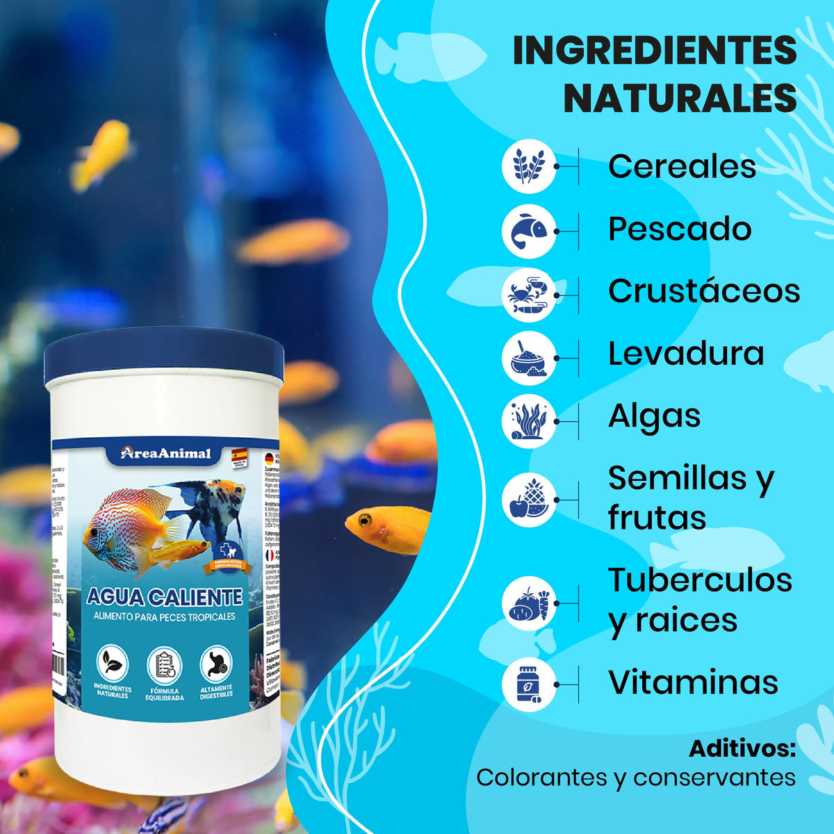Escamas para Peces Tropicales · 180 g