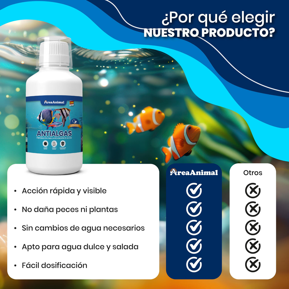 Antialgas para Acuarios · 250 ml