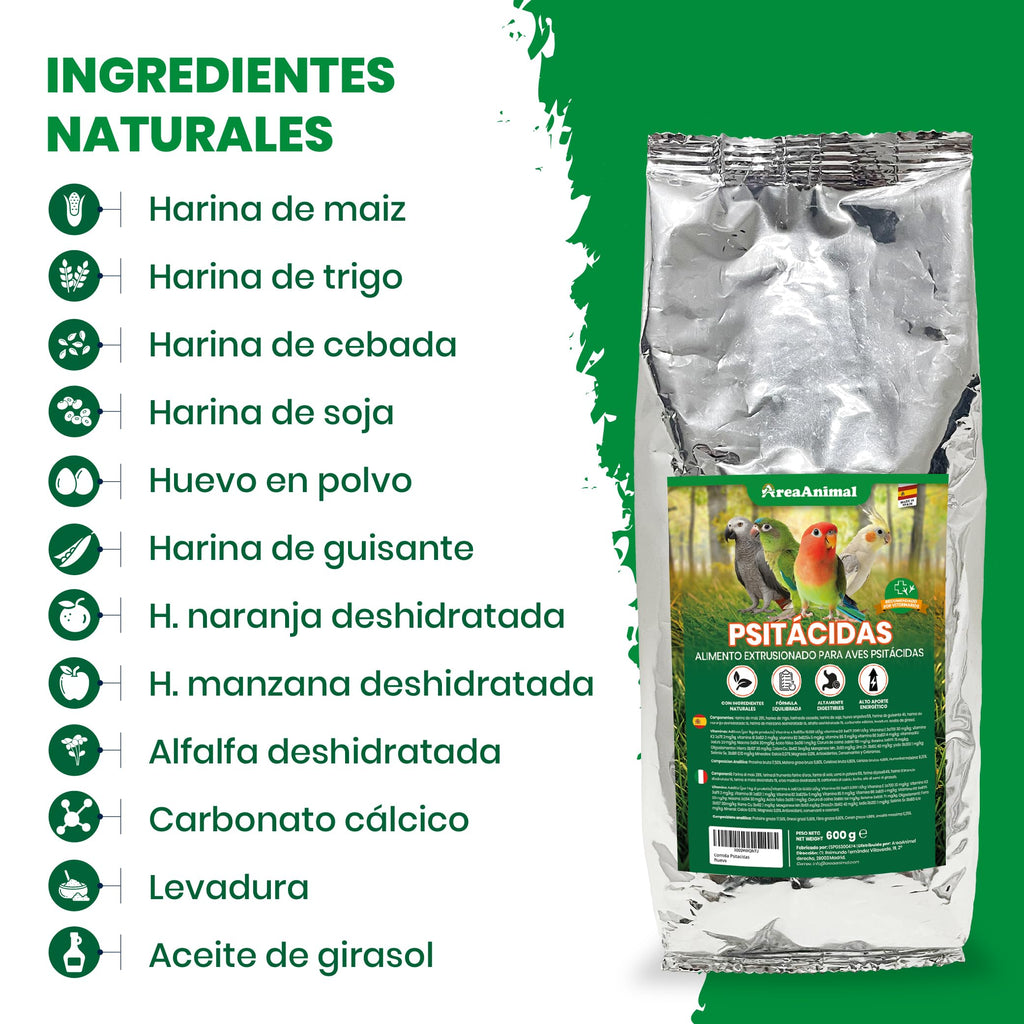 Alimento para Psitácidas · 600 g