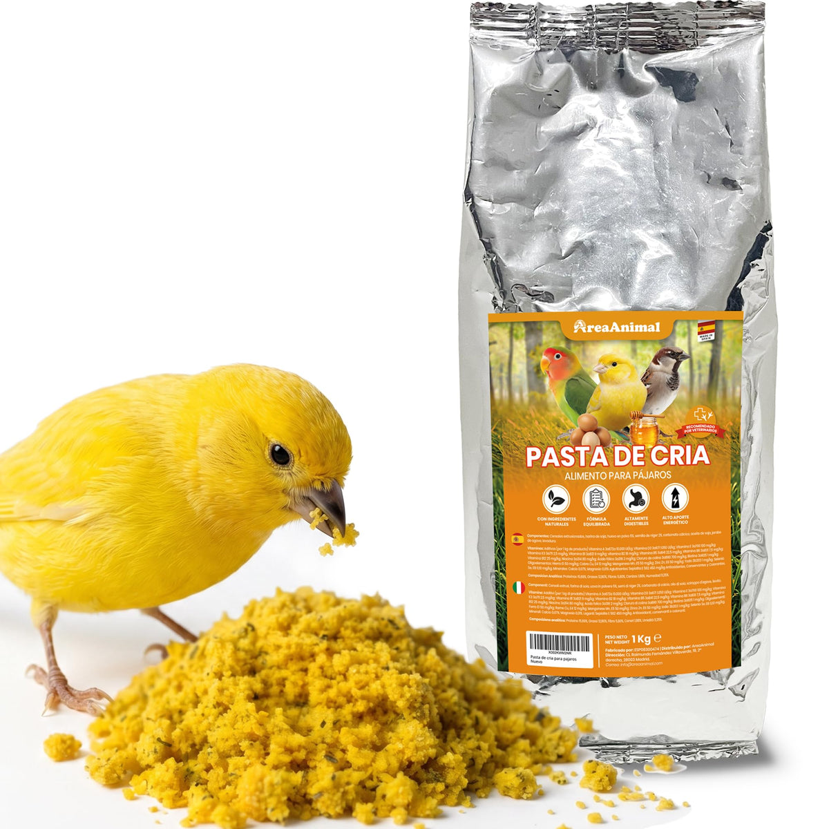 Pasta de Cría con Huevo y Miel · 1 kg