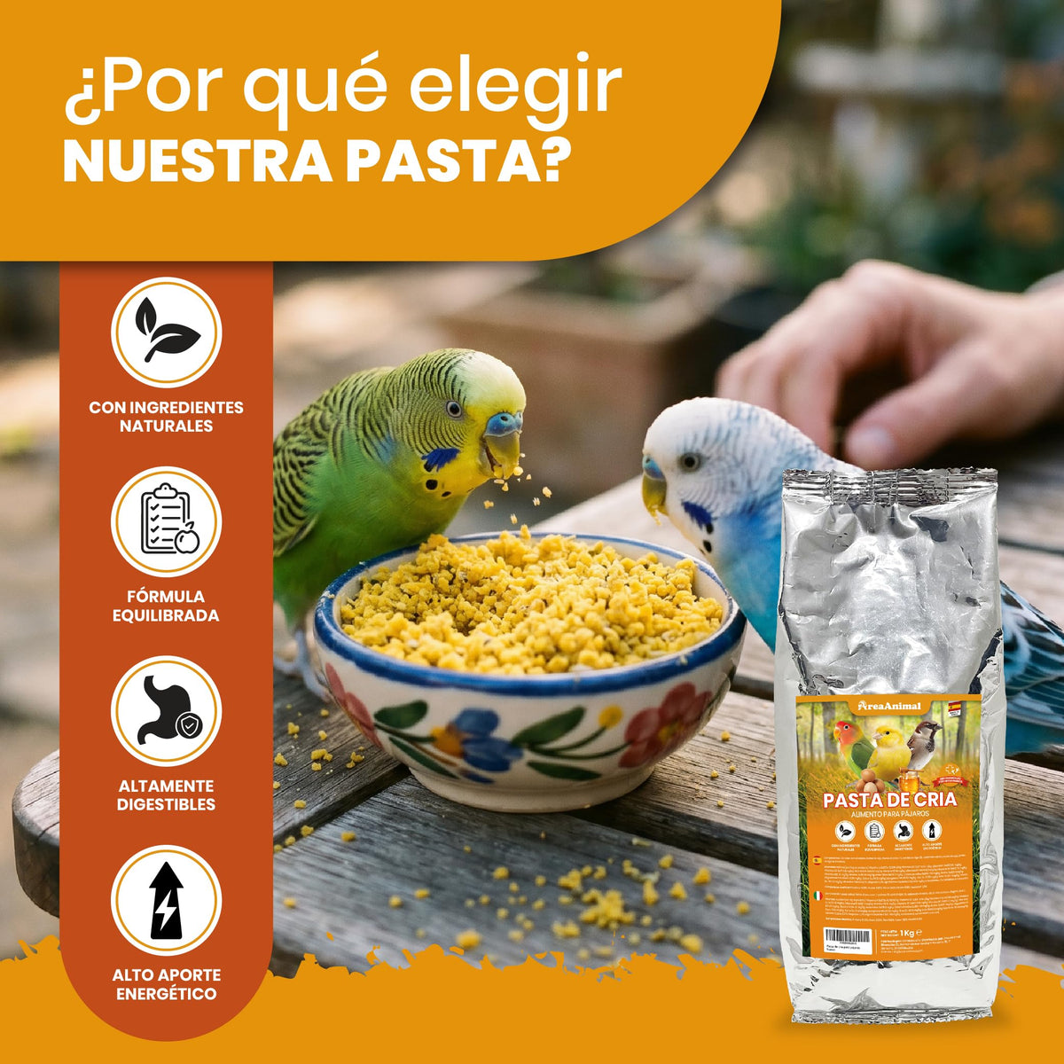 Pasta de Cría con Huevo y Miel · 1 kg