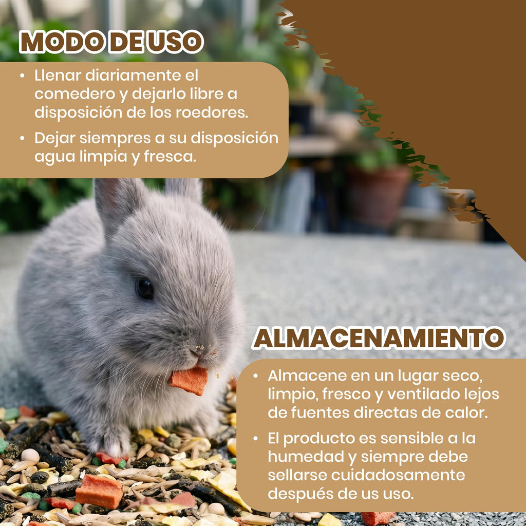 Comida para Conejos Enanos · 900 g