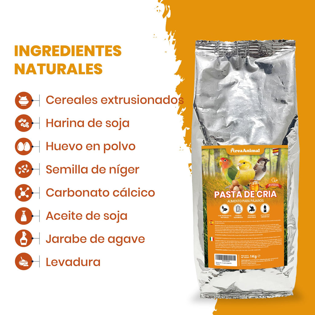 Pasta de Cría con Huevo y Miel · 1 kg
