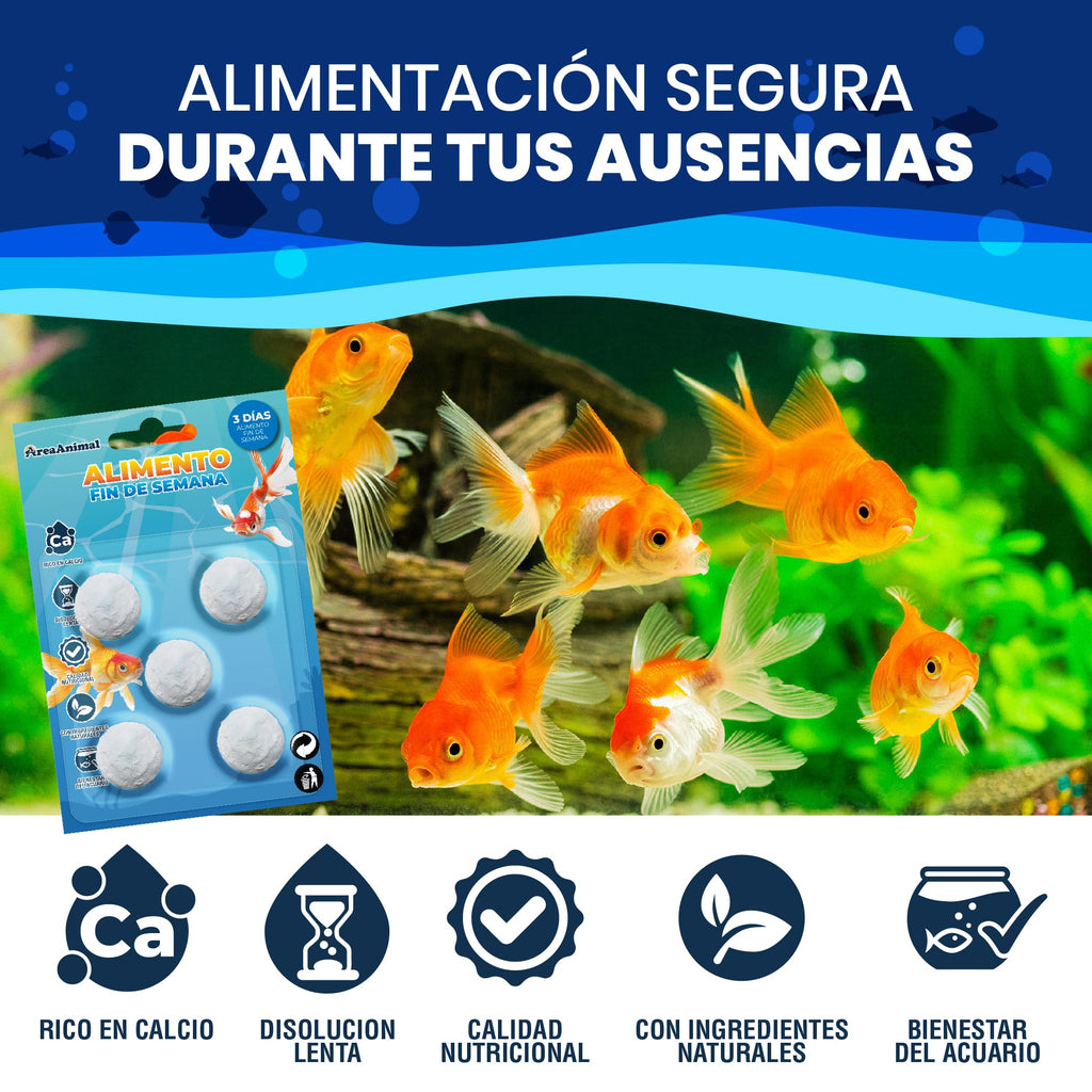 Comida de Fin de Semana para Peces (3 días) · 15 uds