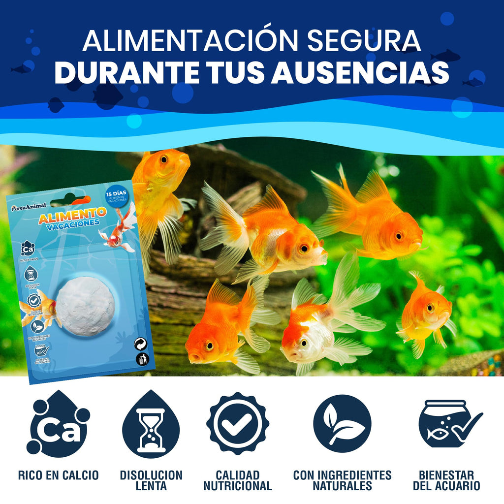 Comida de Vacaciones para Peces (15 días) · 4 uds