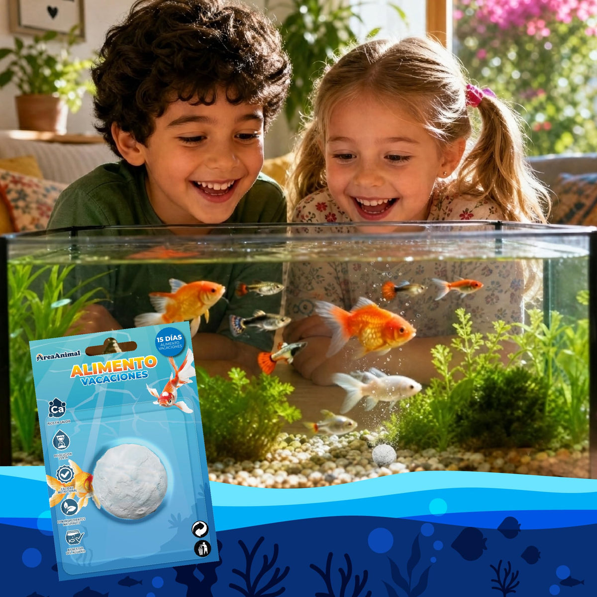 Comida de Vacaciones para Peces (15 días) · 4 uds