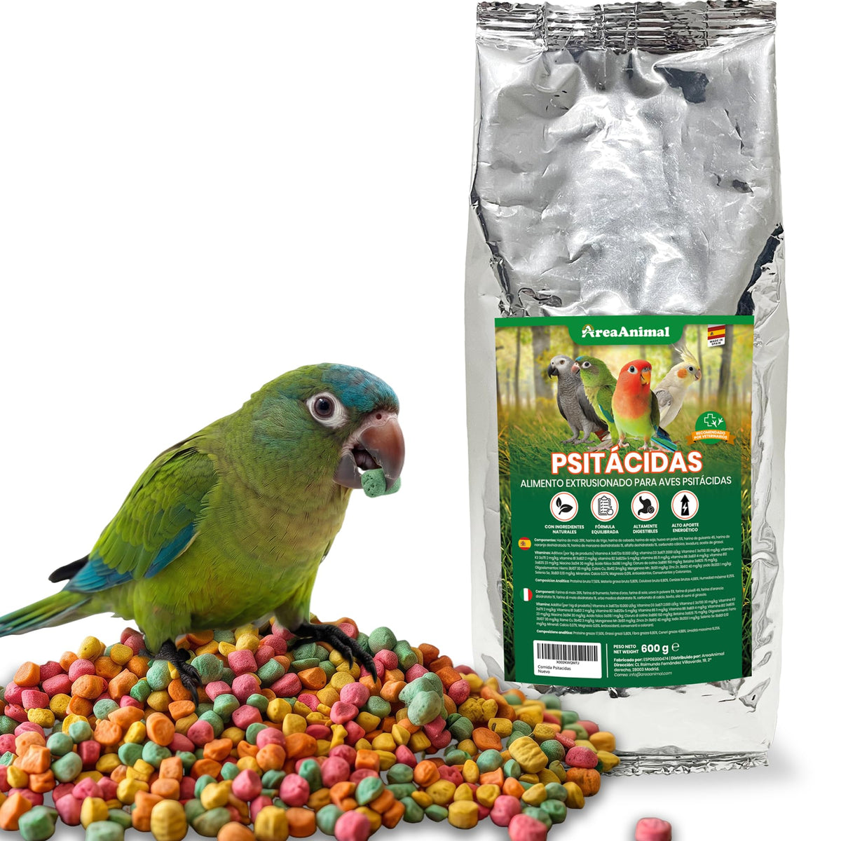 Alimento para Psitácidas · 600 g