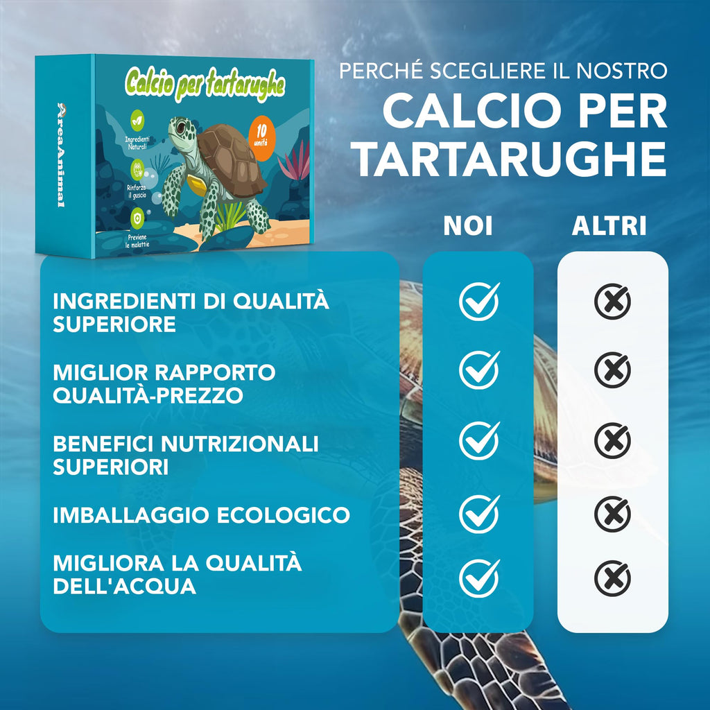 Calcio para Tortugas de Agua · 10 uds