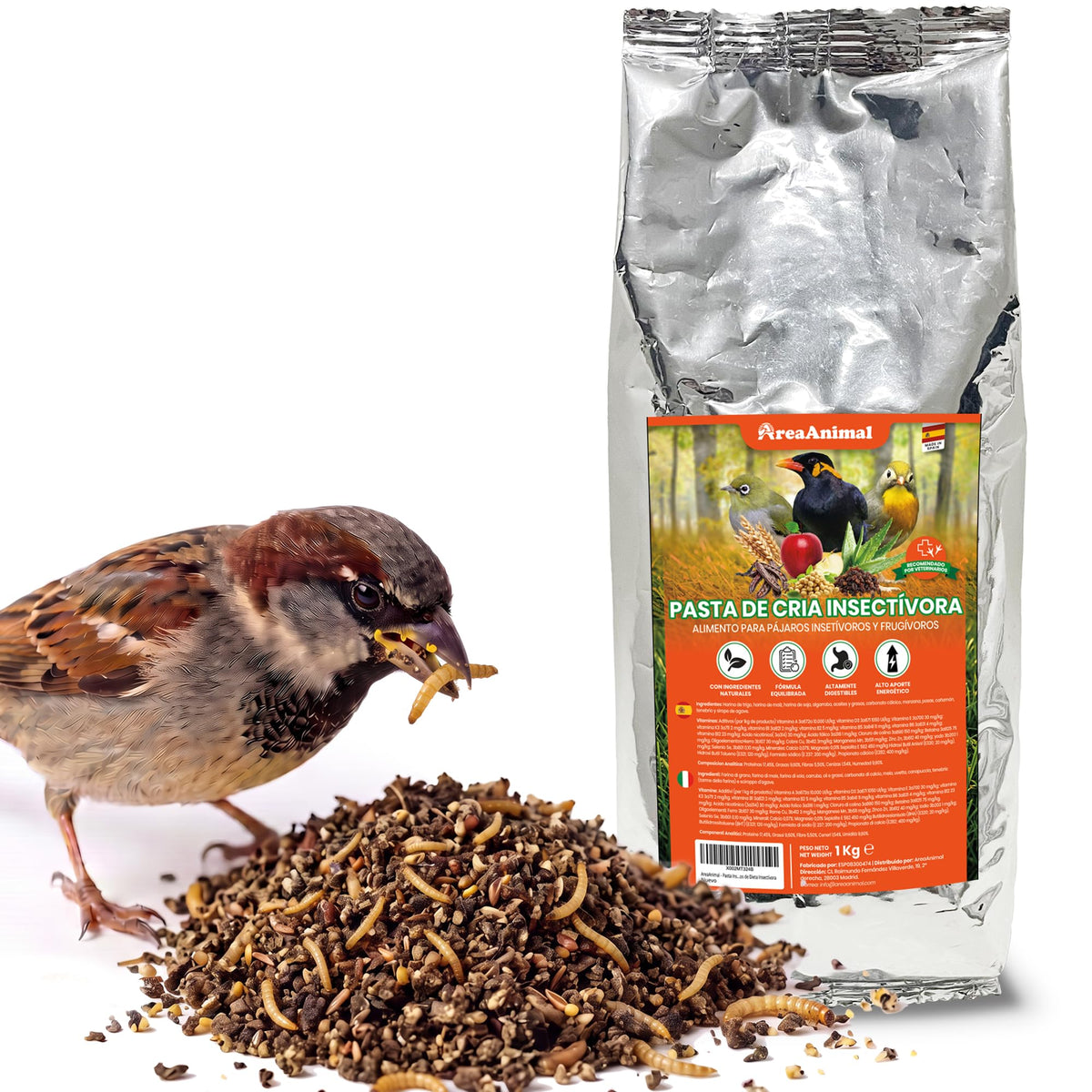 Pasta para Pájaros Insectívoros · 1 kg
