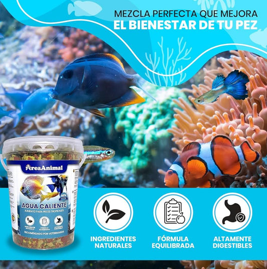 Comida para peces tropicales