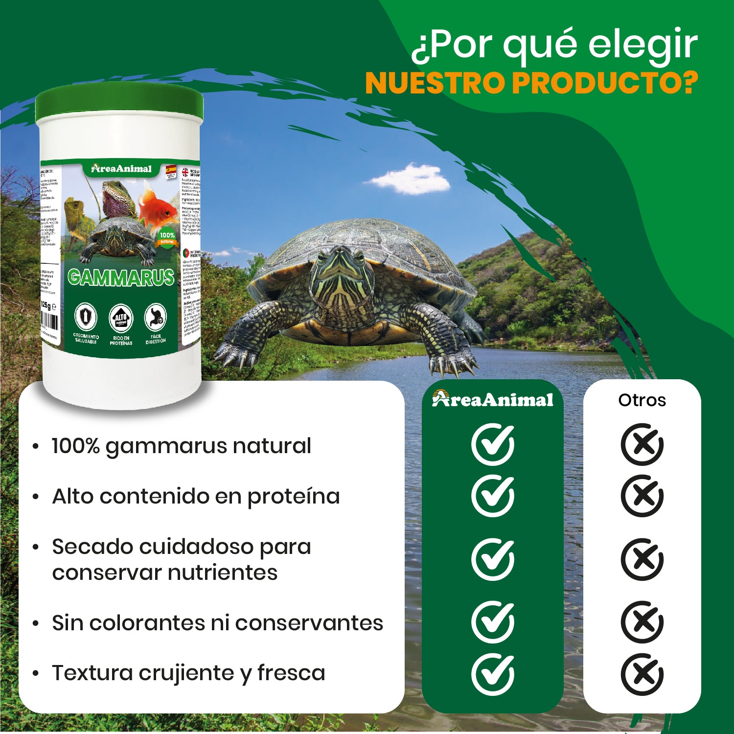 Gammarus 100% Natural 110g/1L