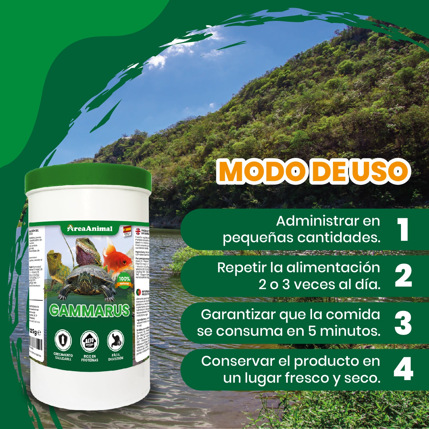 Gammarus 100% Natural 110g/1L