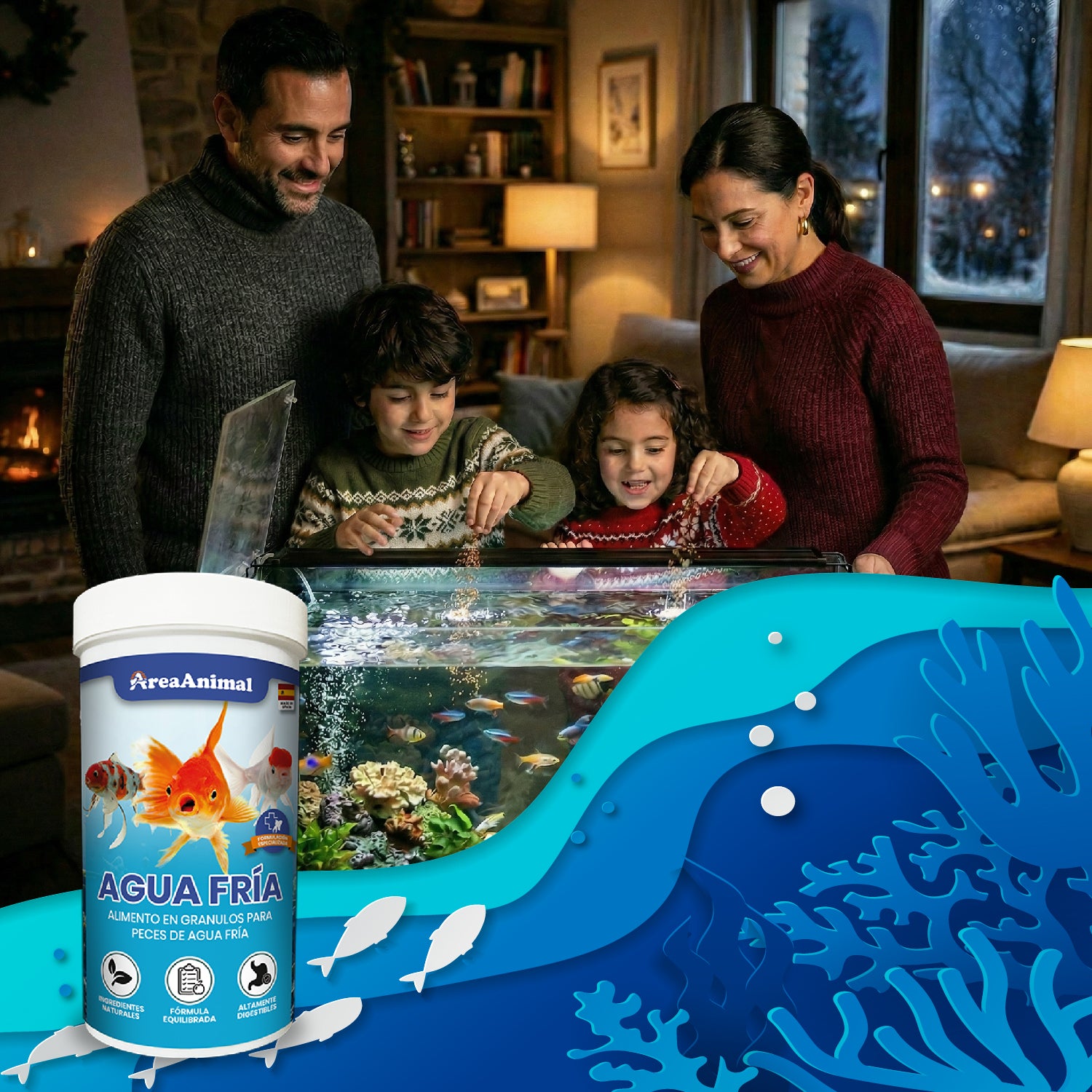 Granulado para Peces de Agua Fría 120g/250ml