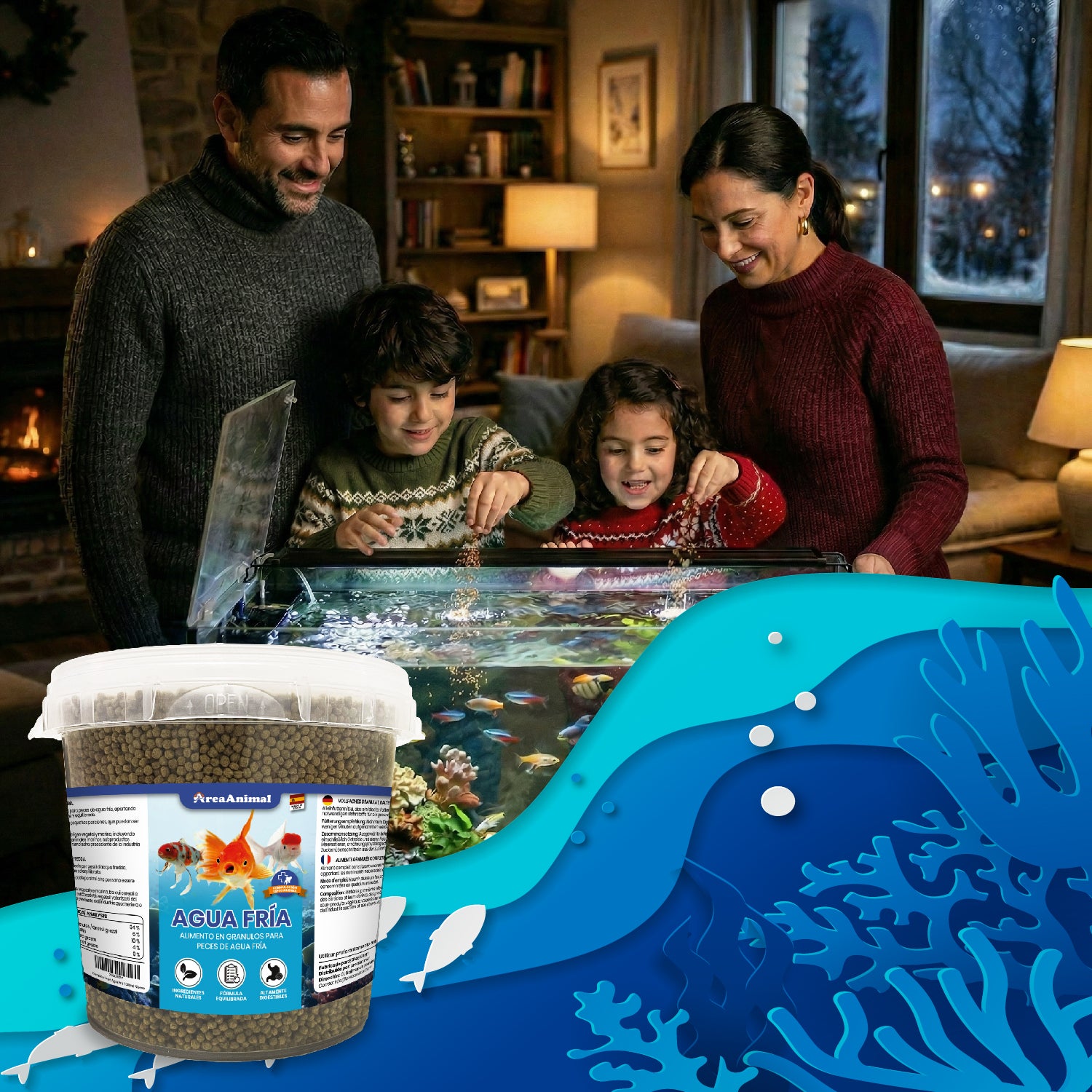 Granulado para Peces de Agua Fría 330g/750ml