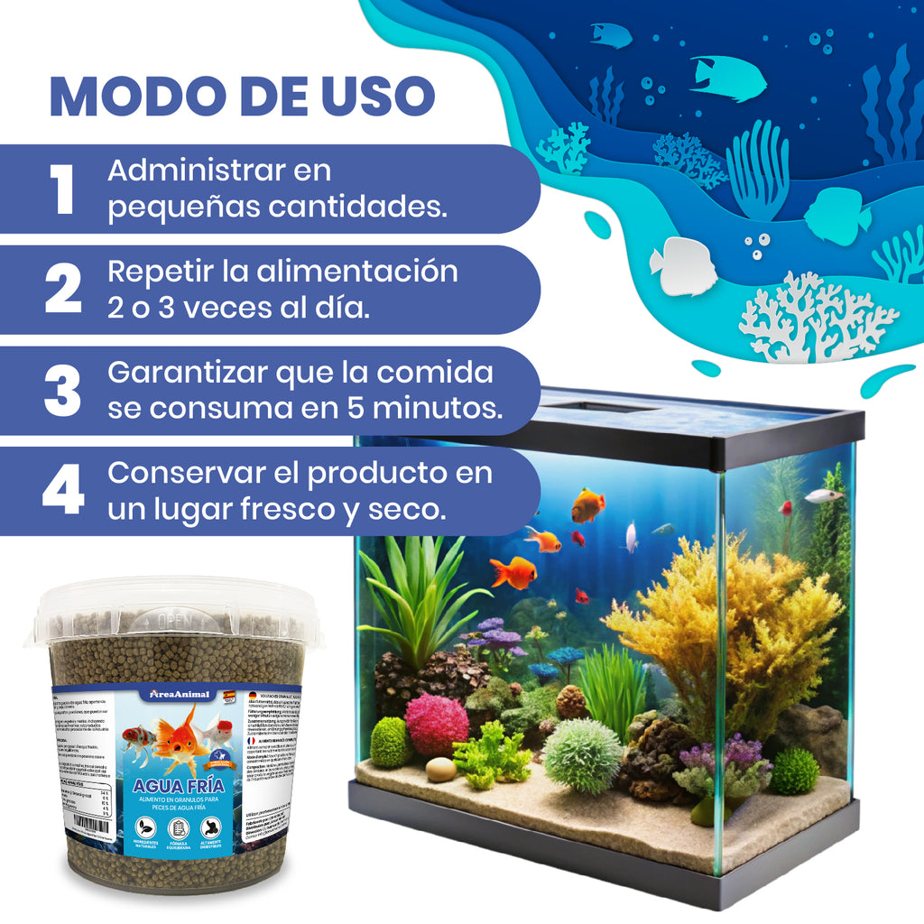 Granulado para Peces de Agua Fría 330g/750ml