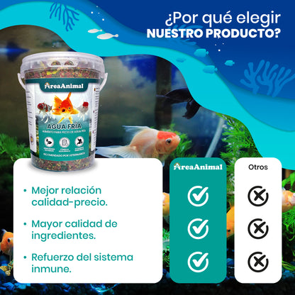 Comida para peces de agua fría