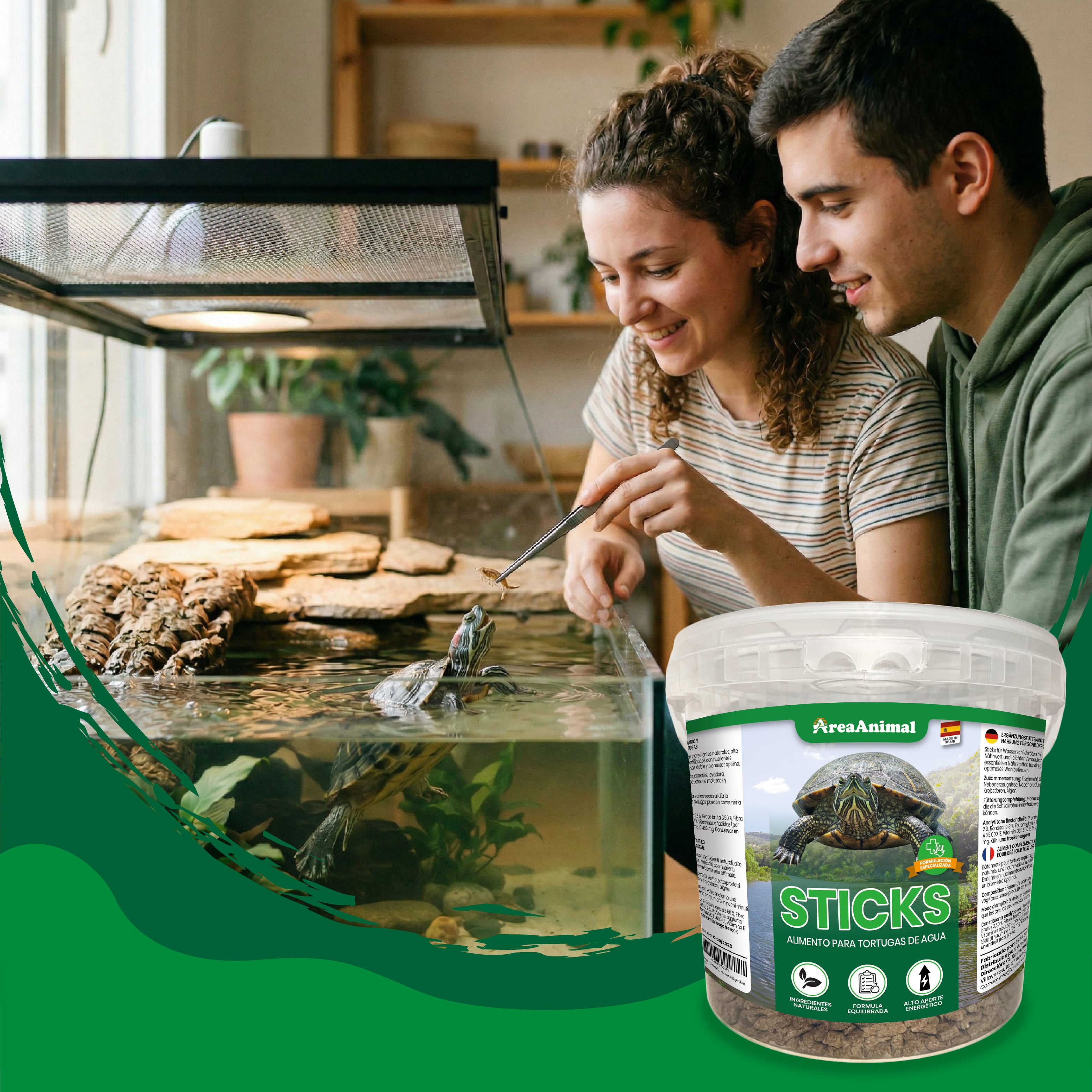 Comida para Tortugas de Agua 1,5kg/5,5L