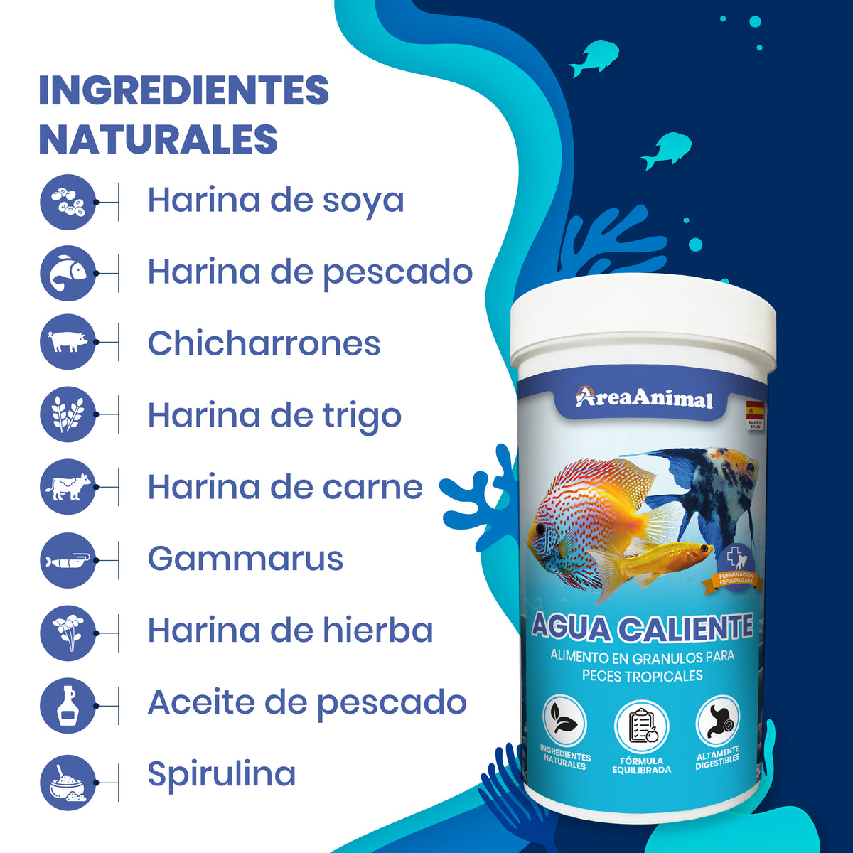 Granulado peces tropicales · 105 g