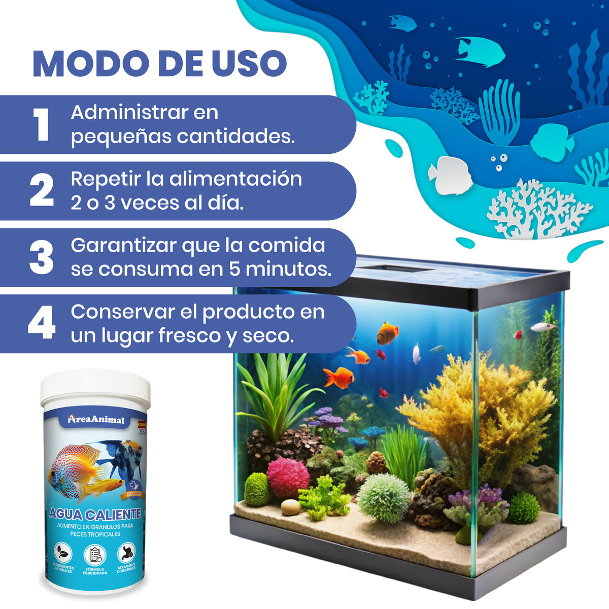 Granulado peces tropicales · 105 g