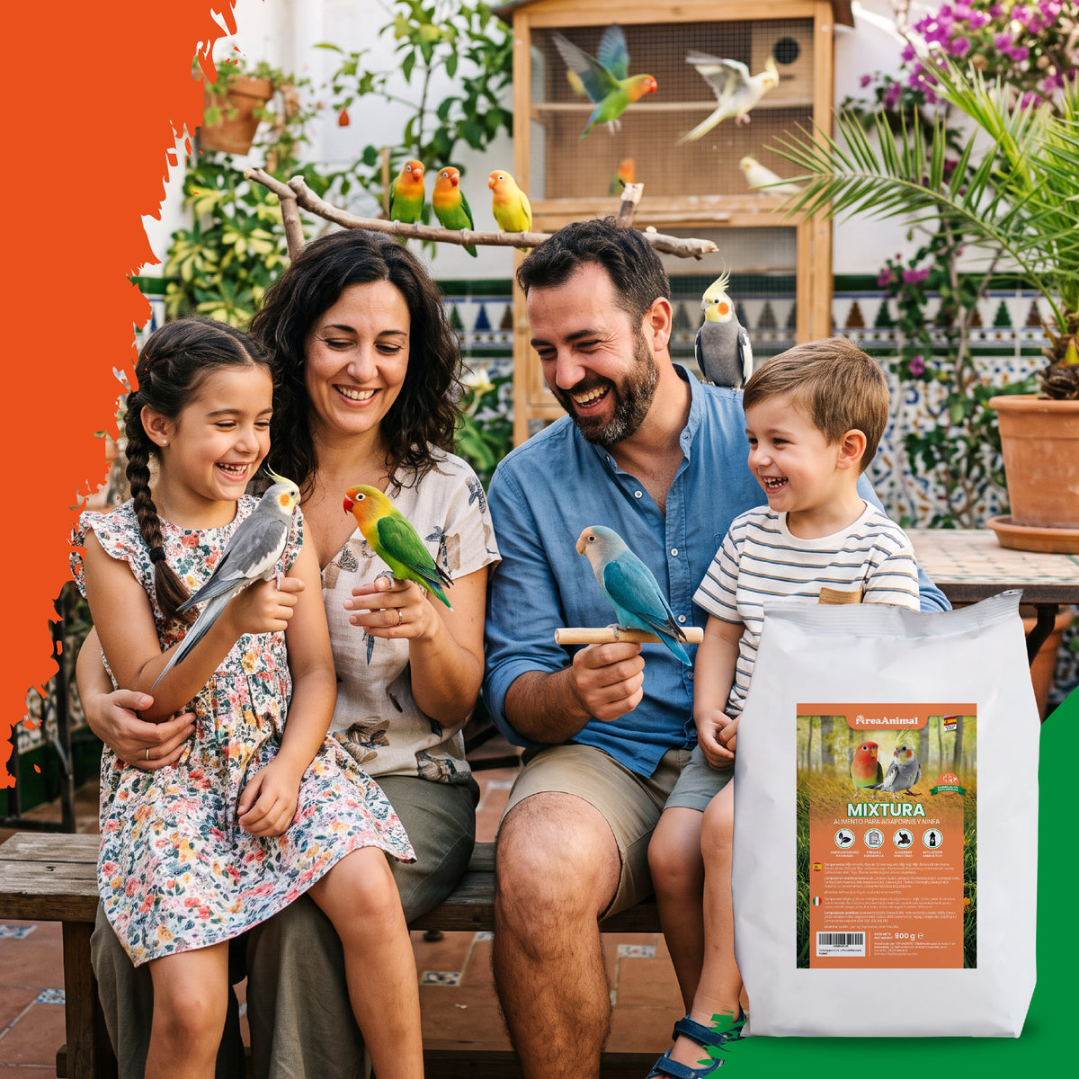 Mixtura agaporni y ninfa · 900 g