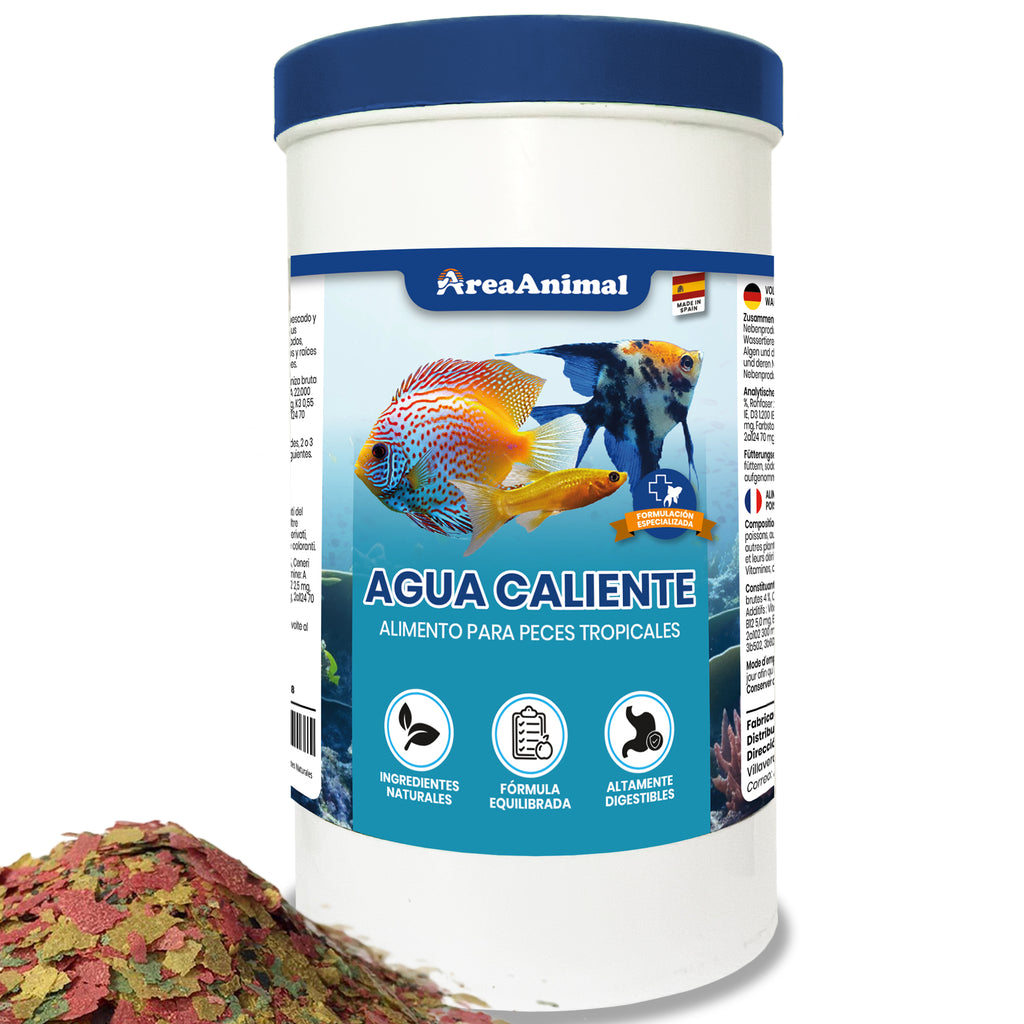 Escamas para Peces de Agua Caliente 180g/1L